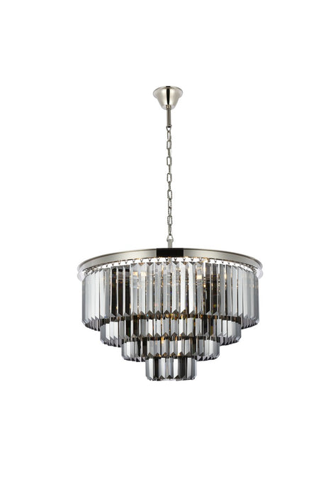 Sydney 17 Light Chandelier Polished Nickel-Large Chandeliers-Elegant Lighting-Lighting Design Store