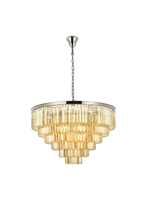 Sydney 33 Light Chandelier Polished Nickel-Large Chandeliers-Elegant Lighting-Lighting Design Store