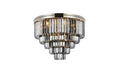Sydney 17 Light Flush Mount Polished Nickel-Flush Mounts-Elegant Lighting-Lighting Design Store