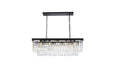 Sydney 12 Light Chandelier Matte Black-Large Chandeliers-Elegant Lighting-Lighting Design Store
