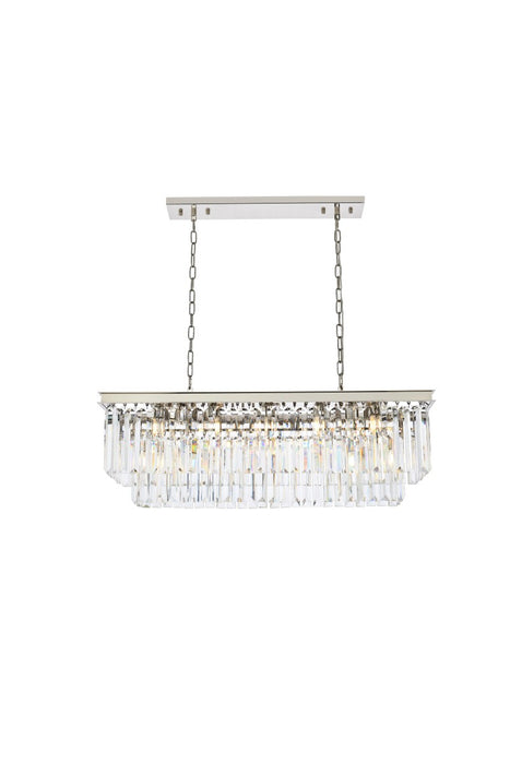 Sydney 12 Light Chandelier Polished Nickel-Large Chandeliers-Elegant Lighting-Lighting Design Store