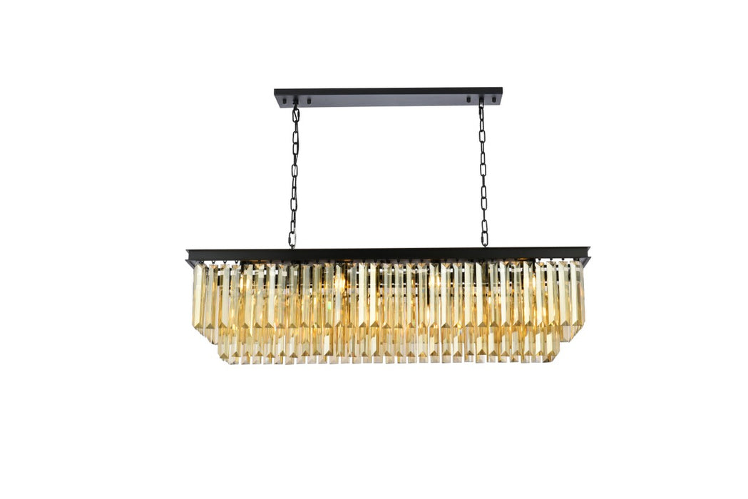 Sydney 12 Light Chandelier Matte Black-Large Chandeliers-Elegant Lighting-Lighting Design Store
