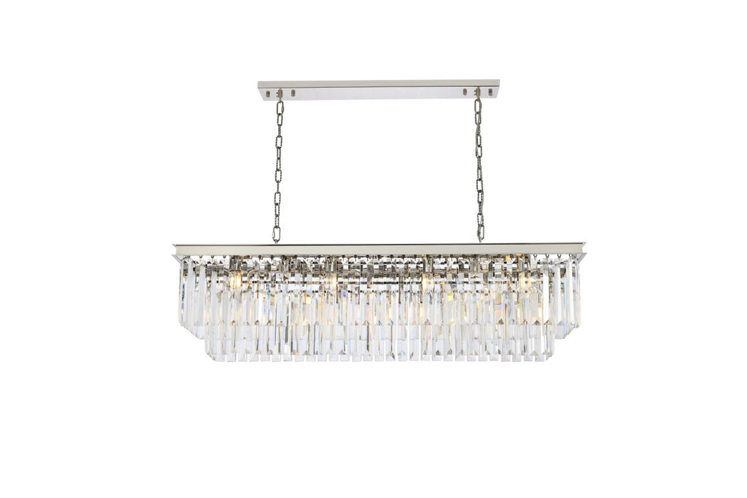 Sydney 12 Light Chandelier Polished Nickel-Large Chandeliers-Elegant Lighting-Lighting Design Store