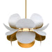 Corbett Lighting - 314-42-GL/SWH - One Light Chandelier - Ginger - Gold Leaf/Soft White Combo