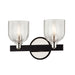 Troy Lighting - B7712-TBK/PN - Two Light Bath and Vanity - Munich - Textured Black & Polish Nickel