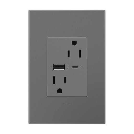 Adorne Tamper-Resistant Ultra-Fast USB Type-A/C Outlet