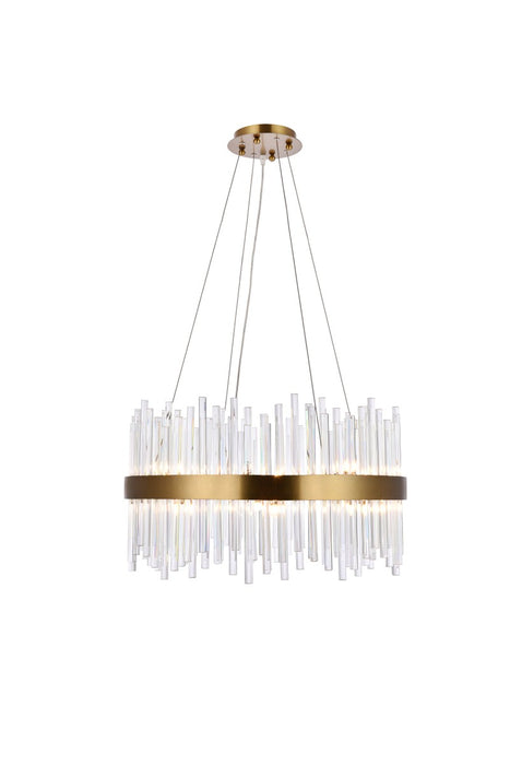 Dallas 16 Light Chandelier Gold-Mid. Chandeliers-Elegant Lighting-Lighting Design Store