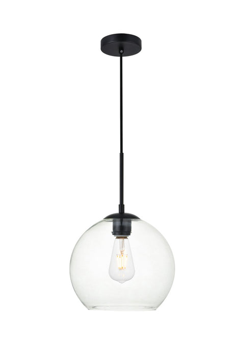 Elegant Lighting - LD2212BK - One Light Pendant - BAXTER - Black