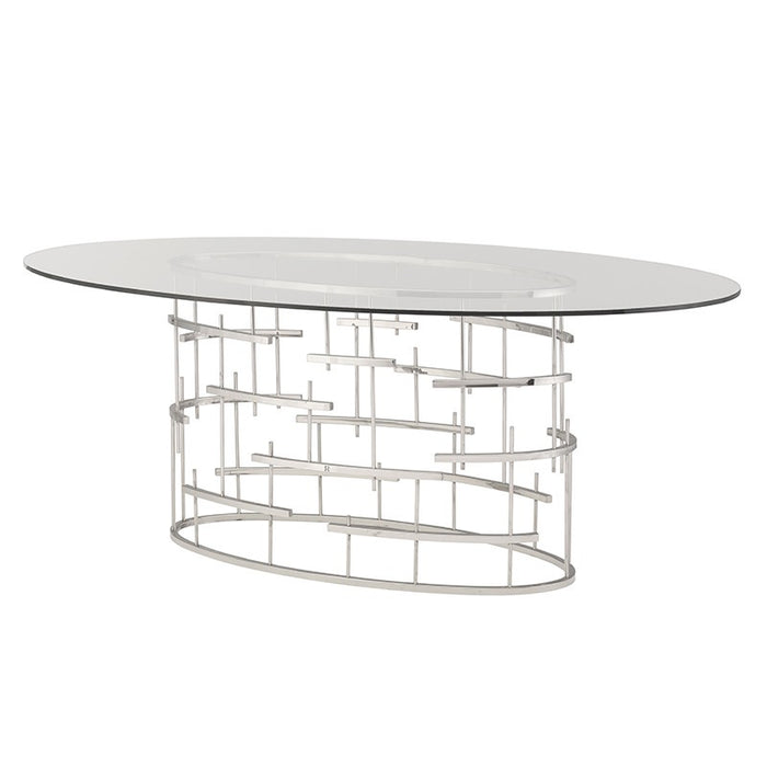 Nuevo - HGSX218 - Dining Table - Oval Tiffany - Silver