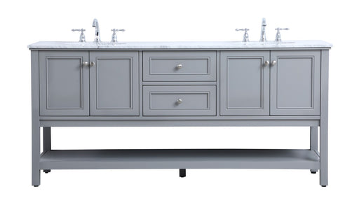 Metropolis Double Sink Bathroom Vanity Set Grey
