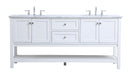 Elegant Lighting - VF27072WH - Double Sink Bathroom Vanity Set - Metropolis - White