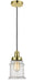 Innovations - 100GD-10BK-1H-GD-G184 - One Light Mini Pendant - Edison - Gold