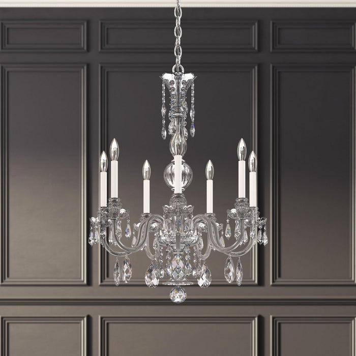 Schonbek - HA5806N-40H - Seven Light Chandelier - Hamilton Nouveau - Silver