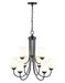 Millennium - 9809-MB - Nine Light Chandelier - Ivey Lake - Matte Black