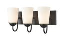 Millennium - 9813-MB - Three Light Vanity - Ivey Lake - Matte Black