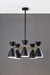 Adesso Home - 4280-01 - Five Light Chandelier - Oscar - Black W. Antique Brass