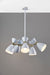 Adesso Home - 4280-02 - Five Light Chandelier - Oscar - White W. Antique Brass
