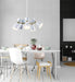 Adesso Home - 4280-02 - Five Light Chandelier - Oscar - White W. Antique Brass