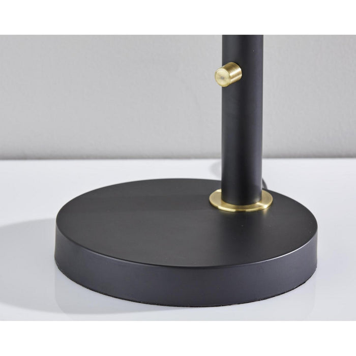 Adesso Home - 4282-01 - Desk Lamp - Oscar - Black W. Antique Brass