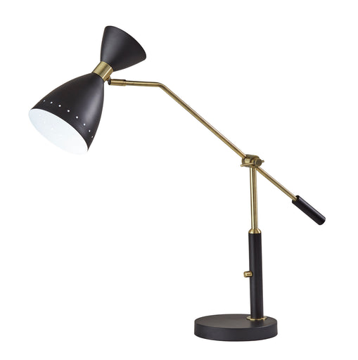 Oscar Desk Lamp Black W. Antique Brass