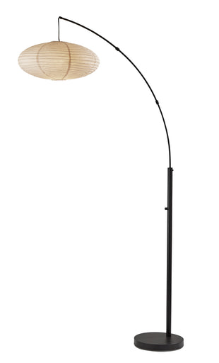 Corinne One Light Floor Lamp Black