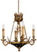Metropolitan - N850204 - Four Light Chandelier - Vintage - Doré Gold W/ Black