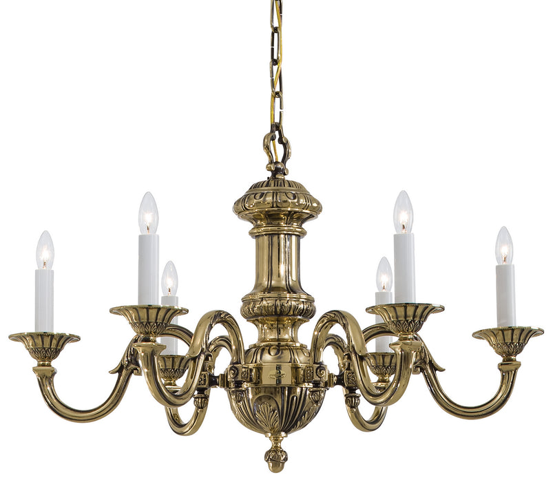 Metropolitan - N700206 - Six Light Chandelier - Metropolitan Family - Classic Brass
