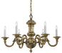 Metropolitan - N700206 - Six Light Chandelier - Metropolitan Family - Classic Brass