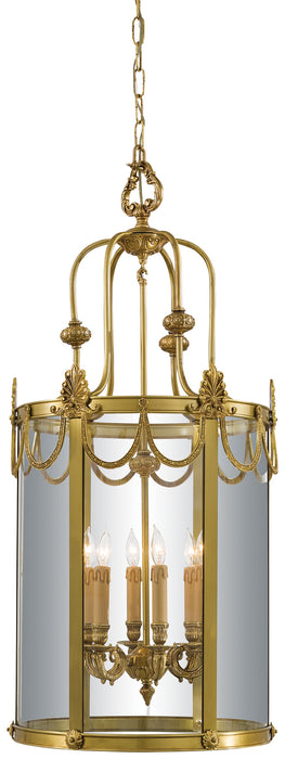 Metropolitan - N850906 - Six Light Foyer Pendant - Metropolitan Family - Doré Gold