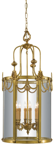Metropolitan Family Six Light Foyer Pendant Doré Gold