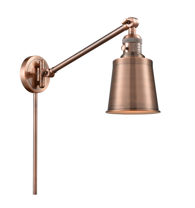 Innovations - 237-AC-M9-AC-LED - LED Swing Arm Lamp - Franklin Restoration - Antique Copper