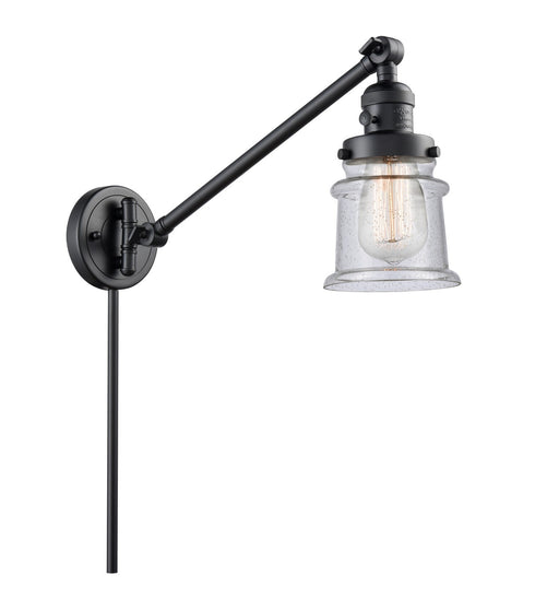 Innovations - 237-BK-G184S-LED - LED Swing Arm Lamp - Franklin Restoration - Matte Black