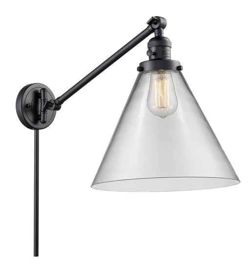 Innovations - 237-BK-G42-L-LED - LED Swing Arm Lamp - Franklin Restoration - Matte Black