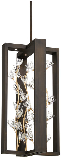 Maison Des Fleurs LED Pendant Regal Bronze With Empire Gold Leaf