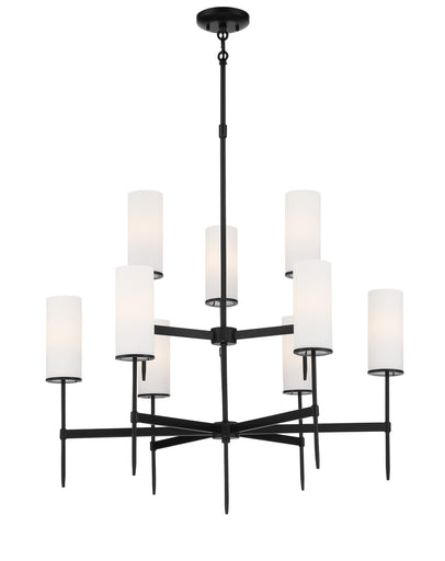 First Avenue Nine Light Chandelier Coal