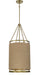 Minka-Lavery - 3864-695 - Four Light Pendant - Windward Passage - Soft Brass