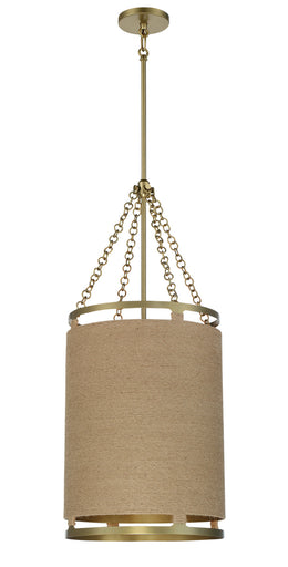 Windward Passage Four Light Pendant Soft Brass