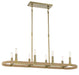 Minka-Lavery - 3868-695 - Eight Light Island Pendant - Windward Passage - Soft Brass