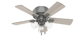 Hunter - 51025 - 42 InchesCeiling Fan - Crestfield - Matte Silver