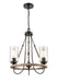 Innovations - 442-3CR-BK-SDY - Three Light Mini Chandelier - Matte Black