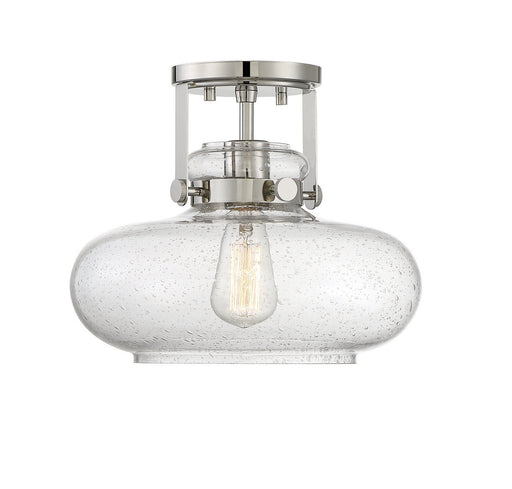 One Light Semi-Flush Mount