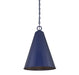 Meridian - M70112NBL - One Light Pendant - Navy Blue