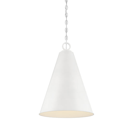 Meridian - M70112WH - One Light Pendant - White