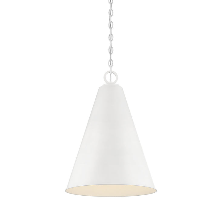 Meridian - M70112WH - One Light Pendant - White