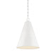 Meridian - M70112WH - One Light Pendant - White