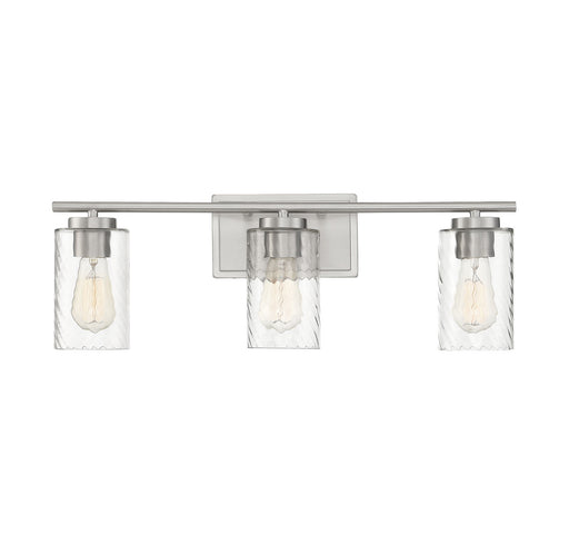 Mbath Three Light Bathroom Vanity Light Brushed Nickel