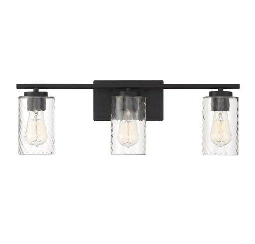Mbath Three Light Bathroom Vanity Light Matte Black