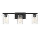 Meridian - M80038MBK - Three Light Bathroom Vanity Light - Mbath - Matte Black