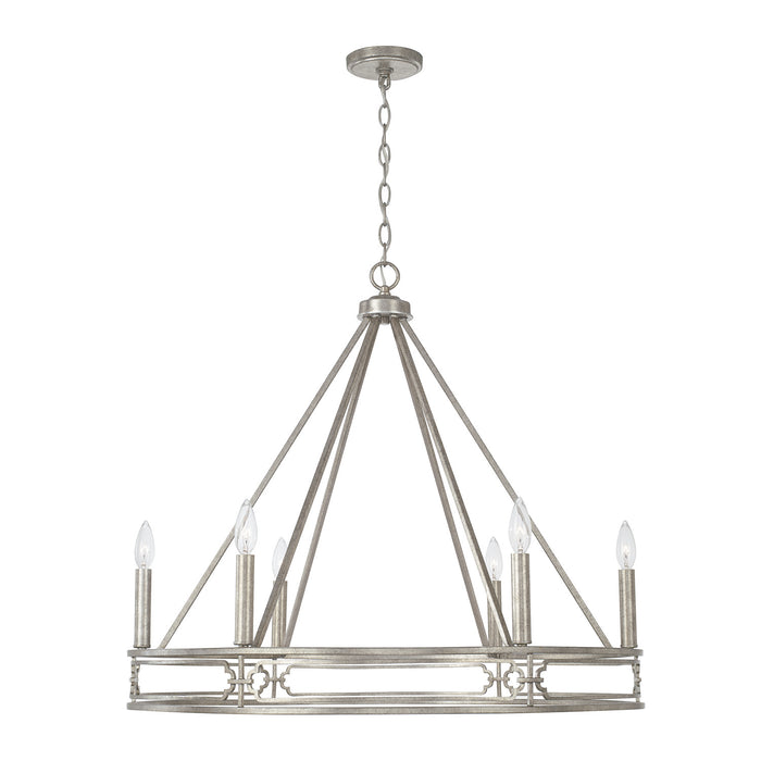 Capital Lighting - 443461AS - Six Light Chandelier - Merrick - Antique Silver