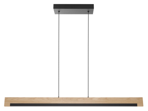 Camacho LED Pendant Black, Wood